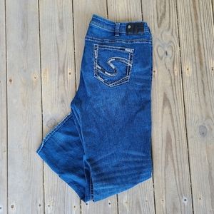 Silver Aiko Plus Boot Cut Jeans 22/L31